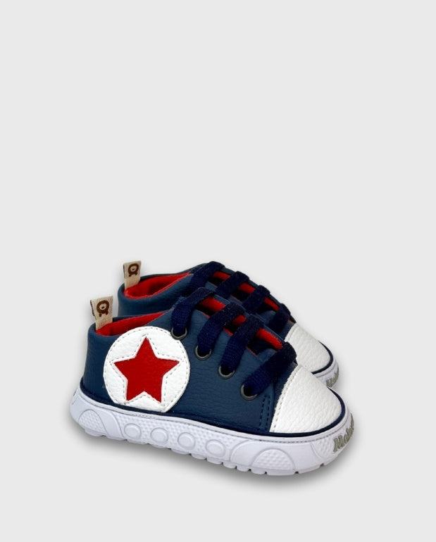 Tenis Cordones Estrella Navy Melosos