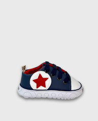 Tenis Cordones Estrella Navy Melosos Moda