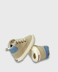 Tenis Bota Niño Beige Melosos Moda
