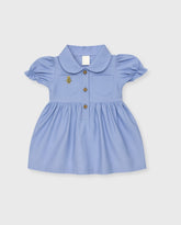 Vestido Cuello Osa Azul