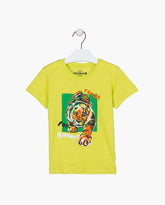 Camsieta Estampado Tigre Verde