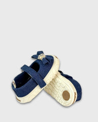 Baleta Denim Moño Melosos Azul