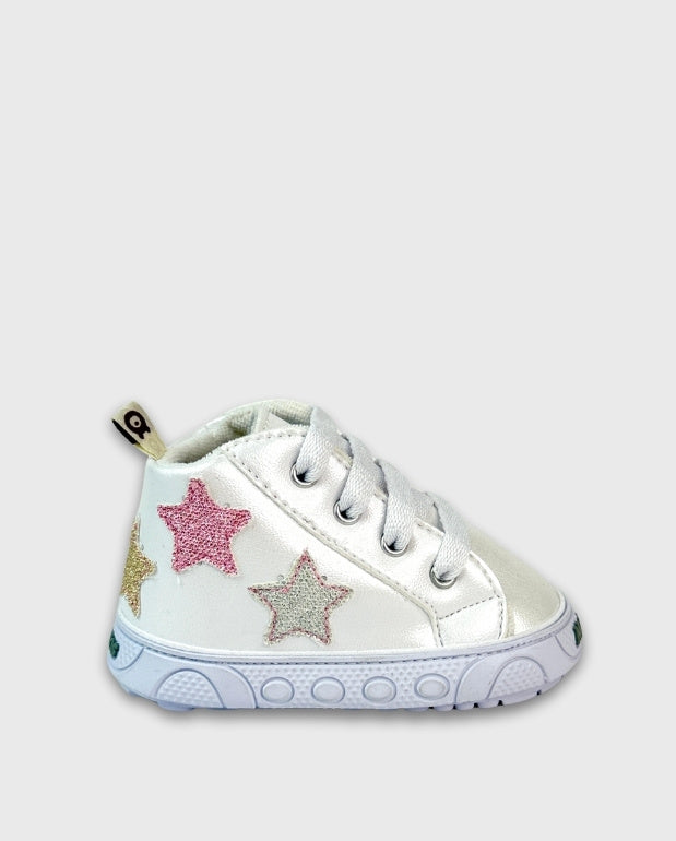 Tenis Bota Estrellas Blanco Melosos Star