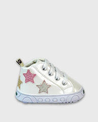 Tenis Bota Estrellas Blanco Melosos Star