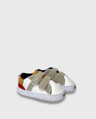 Tenis Velcro Combinado Gris Melosos