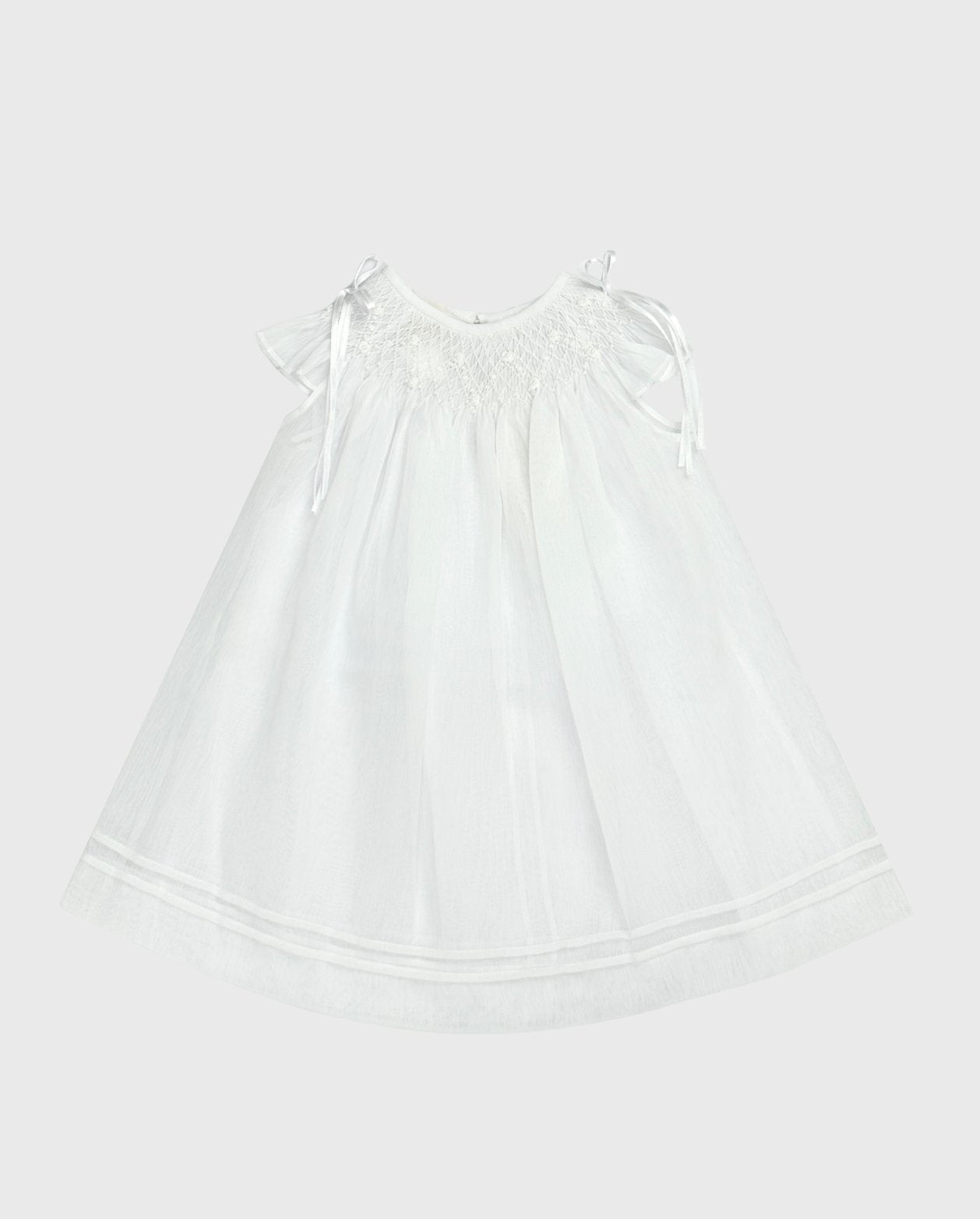 Vestido Ceremonia con Gorro Blanco