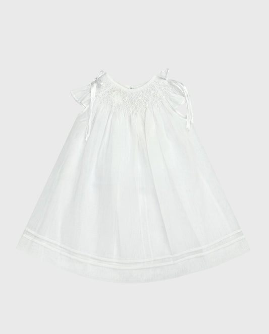 Vestido Ceremonia con Gorro Blanco