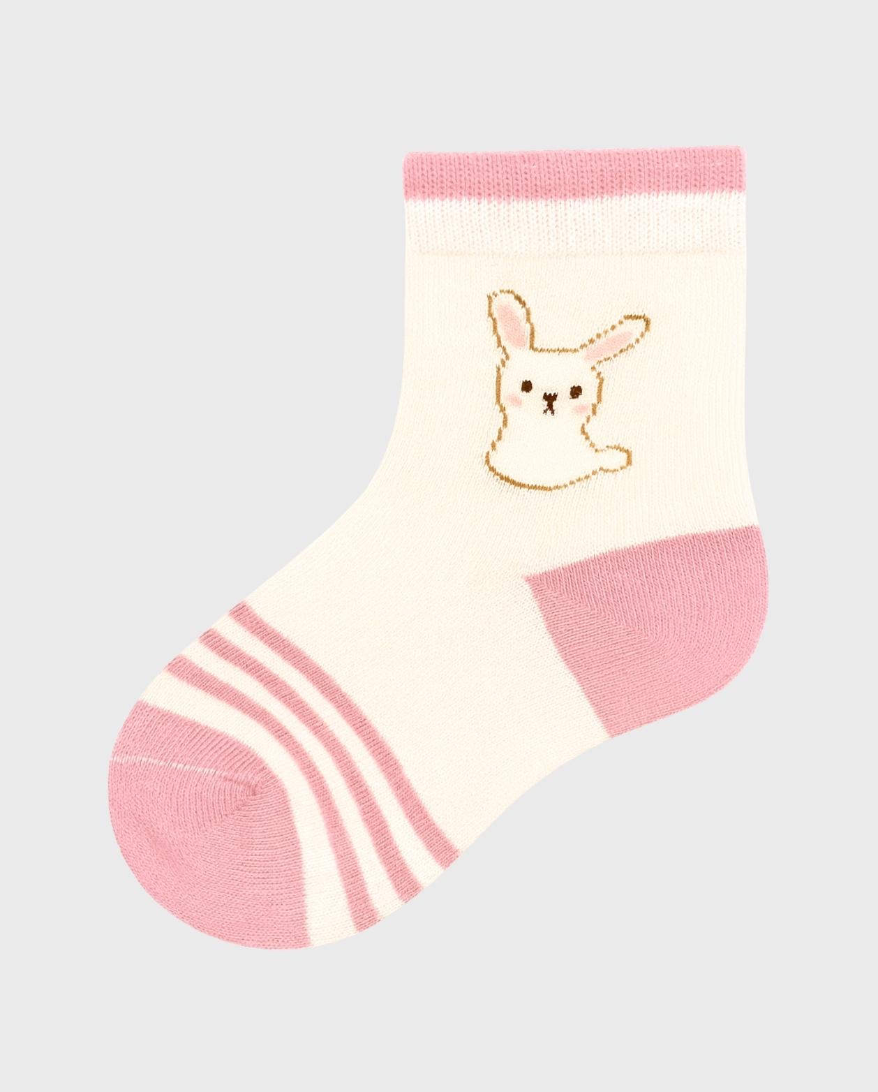 Medias Para Bebé Niña Largas Estilo Conejo Rosado