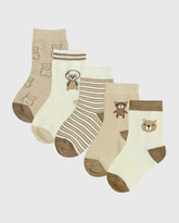 Medias Para Bebé Niño Largas Estilo Oso