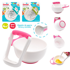 Bowl Con Majador Para Alimentos