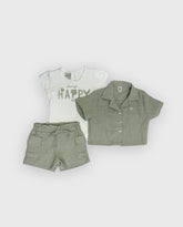 Conjunto Short Lino Bolsillos Completo