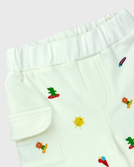 Conjunto Bermuda Friends Amarillo Detalle