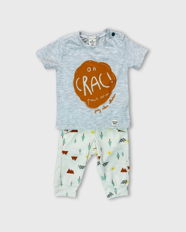 Conjunto Pantalon Camiseta Gris