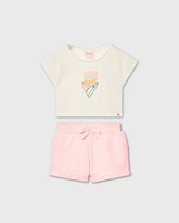 Conjunto Short Rosa Boboli