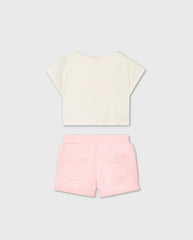 Conjunto Short Rosa Boboli Pink