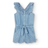 Enterizo Denim Bolero Bordado