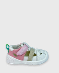 Sandalias Deportiva Combinada Rosa Detalle