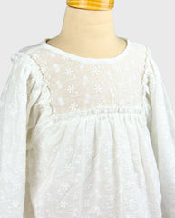 Conjunto Bebé Niña Blusa Flores Bordado Detalle