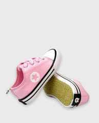Tenis Cordones Estrella Rosa Melosos Moda