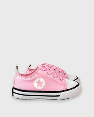Tenis Cordones Estrella Rosa Melosos