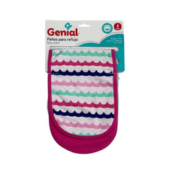 Set 2 Babitas Estampado Genial Rosado