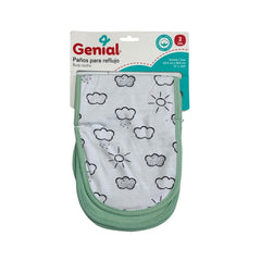 Set 2 Babitas Estampado Genial Verde