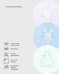 Set 3 Conjuntos Detalles Bordados Bebé Rosa Estampados