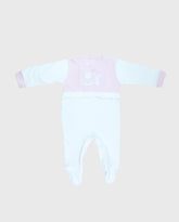 Pijama Enteriza Bordado 100% Algodón Blanco Rosa