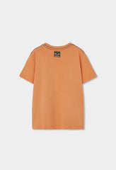 Camiseta Estampado Jungla Animales Naranja Boboli