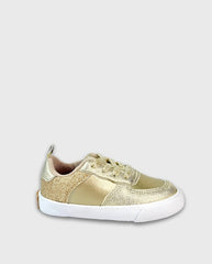 Tenis Cordones Glitter Dorado Melosos Gold