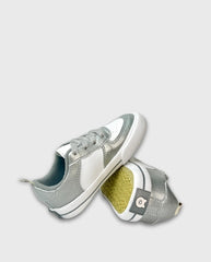 Tenis Cordones Plata Niño Melosos Brillo