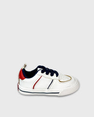Tenis Cordones Navy Blanco Melosos Niño