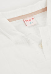 Conjunto Bermuda Rayas Camisa Manga Corta Boboli cuello