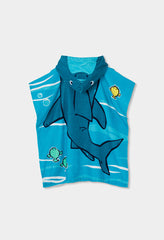Toalla Capota Estampado Tiburon Boboli