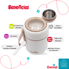 Recipiente Porta Alimentos 450ml En Acero