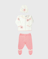 Primer Día Tejido Margaritas 100% Algodón Rosa