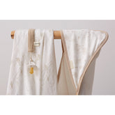 Muselina Noé animales beige bambú Bimbidreams