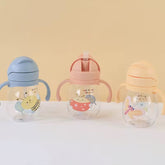 Vaso Pitillo Transparente Estampado Animales