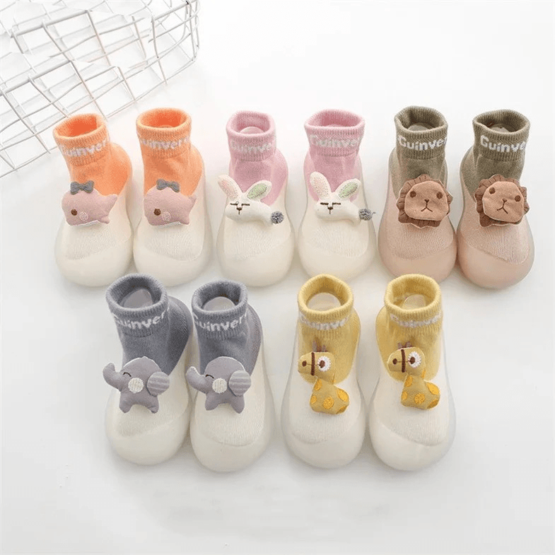 Medias Con Suela Animales 3D