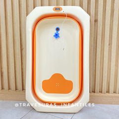 Bañera Plegable Con Termómetro Estrella Forma