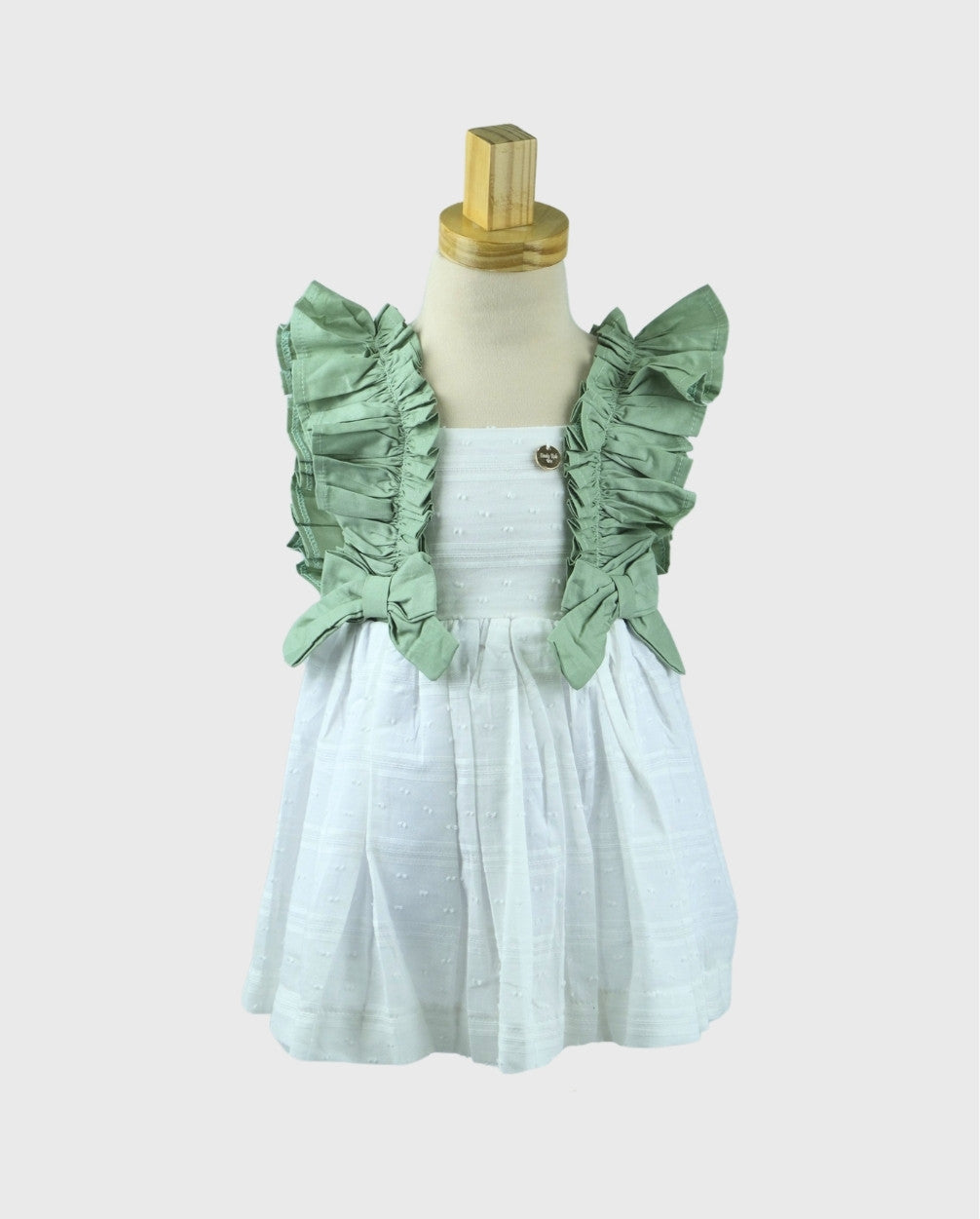 Vestido Bebé Niña Resortado Surtido Verde