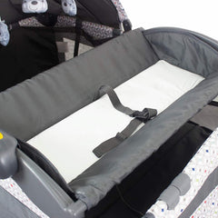 Cuna Corral Verona Gris Bebesit Cambidor