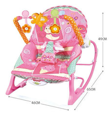 Silla Mecedora Vibradora Musical Caracol Fucsia