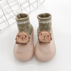 Medias Con Suela Animales 3D León