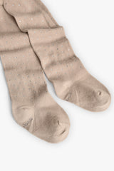 Medias Leotardo Brillo Café Boboli detalle