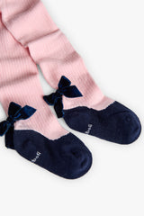 Medias Leotardo Moño Rosa Boboli detalle