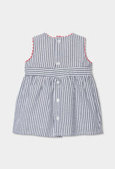 Vestido Detalle Moño Rayas Boboli