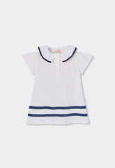 Vestido Polo Rayas Blanco Boboli