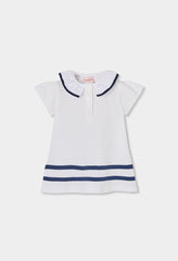 Vestido Polo Rayas Blanco Boboli