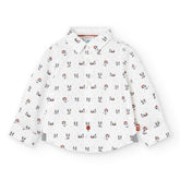 Camisa Manga Larga Popelin Mapache